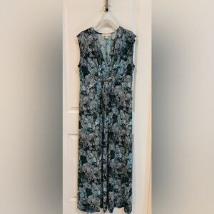 MICHAEL Michael Kors Teal and Black Maxi Dress